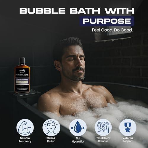 Mission: Soak Mission: Soak Men's Luxury Bubble Bath, Body Soak - Multiple Scents Available - 9 fl oz (Calm (Cedar + Sage))