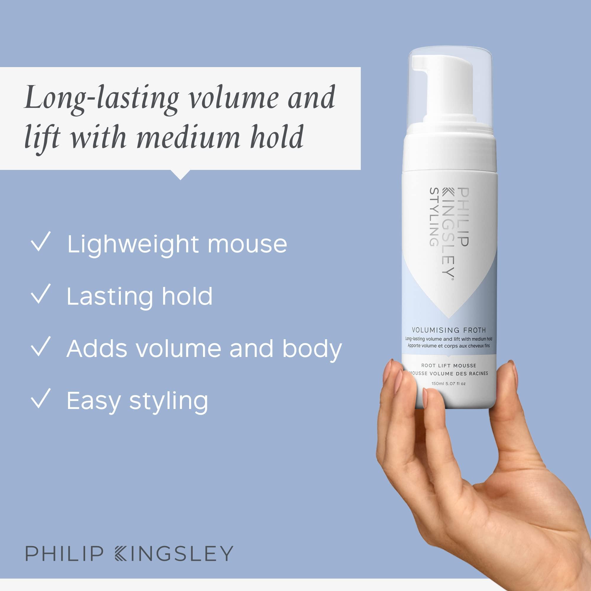 PHILIP KINGSLEY PHILIP KINGSLEY | Volumizing Froth Styling Mousse | Root Lifting Moose | Long-Lasting Volume and Lift with Medium Hold | 11.69oz