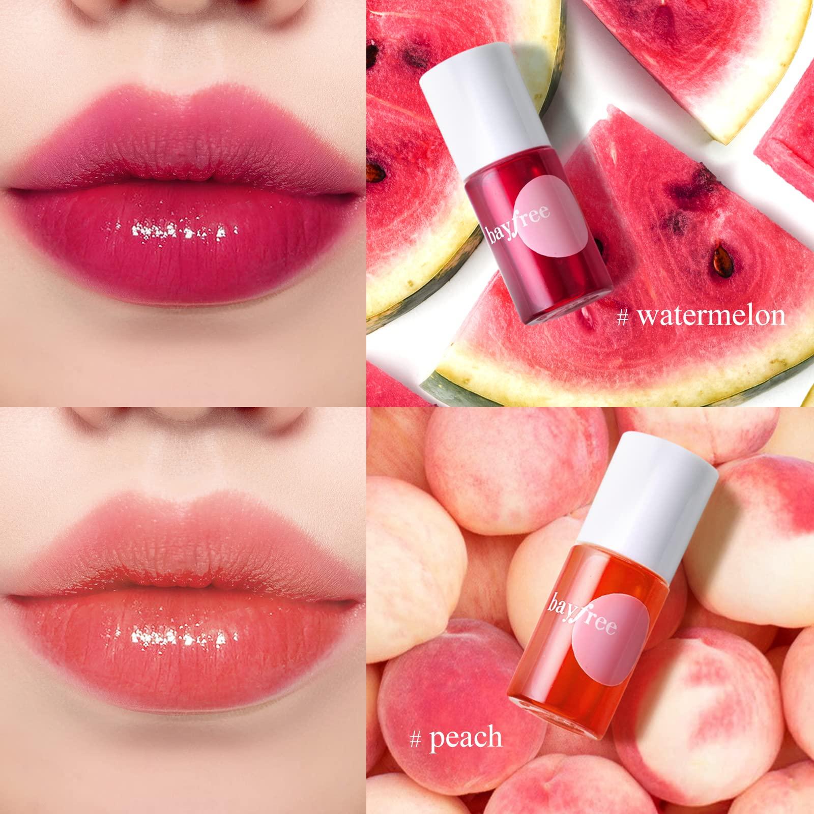 bayfree bayfree Lip Tint Stain Set Long Lasting Waterproof, Lightweight, Non-sticky, Transfer-Proof & Hydrating Tinted Lip Balm, Natural Gloss Finish, Lightweight