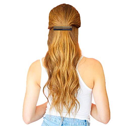HYFEEL HYFEEL Skinny Hair Barrettes for Women Long Simple Acrylic French Hair Clips Elegant Classic Hairpins Steel Clip Clamp Girls Hair Accessories Navy Blue Dark Green Light Brown 3Pcs/set