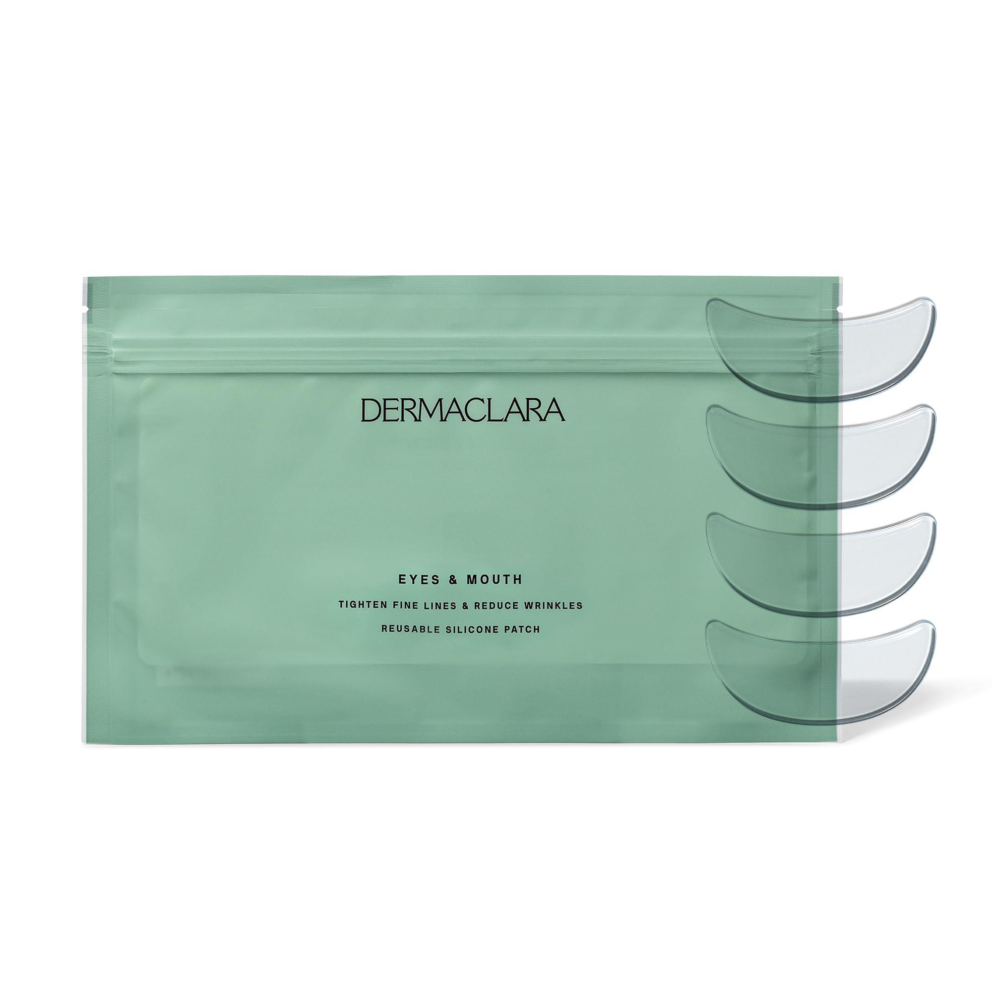Dermaclara Dermaclara Silicone Face Patches - Anti-Wrinkle, Facial Mouth & Eye Patches - Hypoallergenic, Dermatologist Tested, Medical Grade Silicone Patches for Fine Lines & Wrinkles - Reusable up to 30 Uses