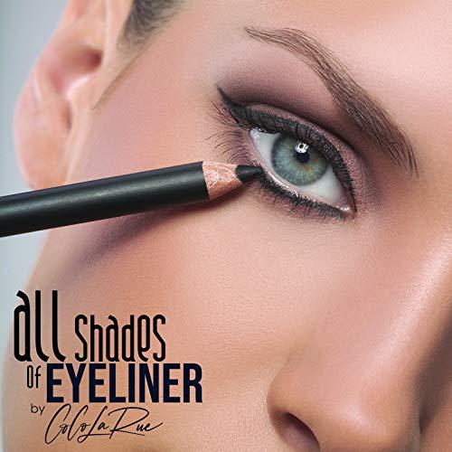 coco larue CoCo La Rue Eyebrow Pencil Eyeliner Waterproof Smooth Smudge Proof Pen Eye Pencils Intense Pigment Eye Liners for Women Affordable Makeup Eye Pencil (Black)
