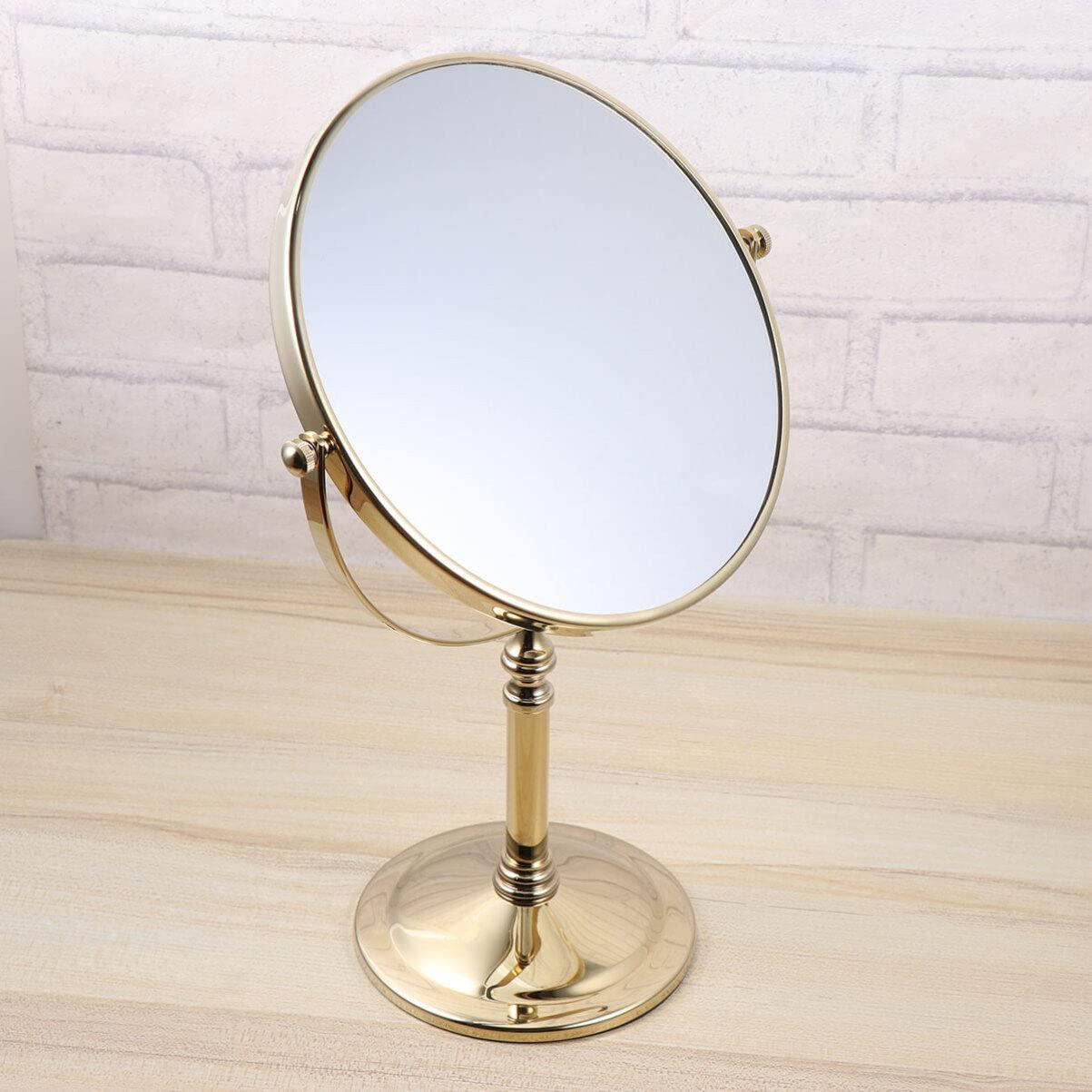 Uonlytech Uonlytech 1PC Swivel Vanity Mirror Makeup Stand Vanity Table Desk Cosmetic Mirror Double Sided Cosmetic Mirror Desk Mirror for Makeup Stand Mirror Dressing Table Mirror Miss Adjustable