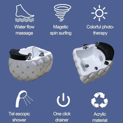 LQQYJSM LQQYJSM Foot Soaker Feet Soaking Tub Washing Salon Pedicure Chair Shampoo Sink Home Foot Spa Pedicure Bowl Foot Detox Bucket Tub, Pedicure Bowl Foot Bath Spa Oot Soak Tub