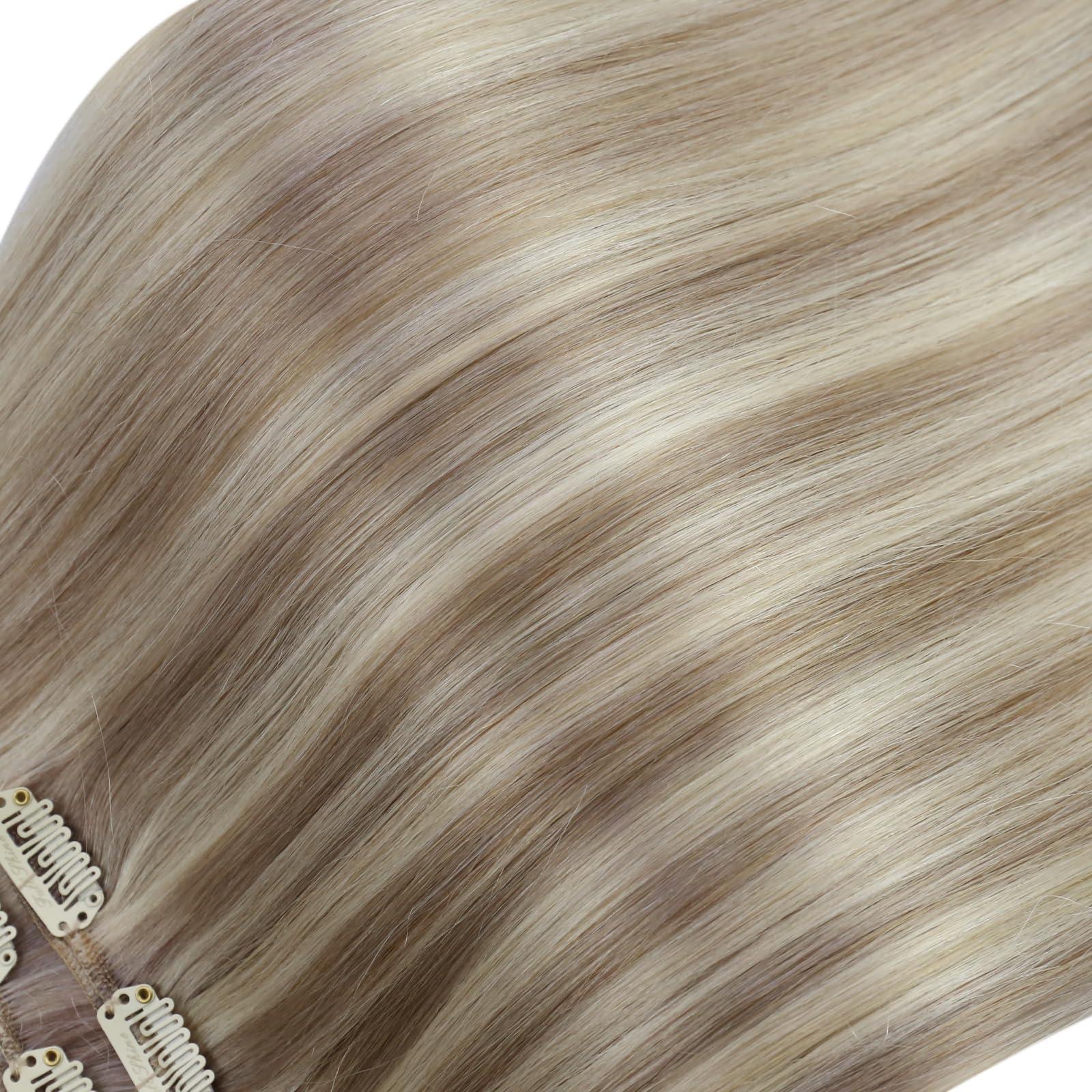 Bella Hair Bella Hair 613 Remy Virgin Human Hair Weave, Russian Blonde Human Hair Bundles Body Wave (2 Pieces 24inch)