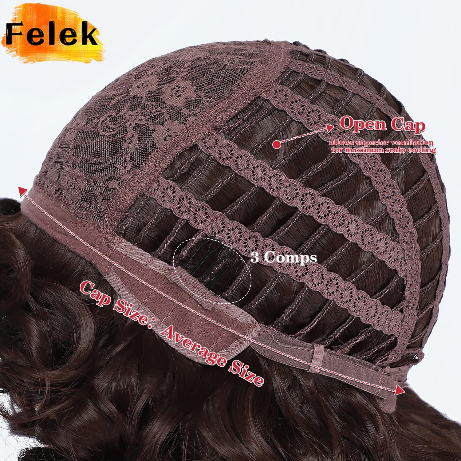 Felek Felek Short Curly Afro Wigs with Bangs for Black Women Short Burgundy Afro Big Curly Wigs for Women Synthetic Heat Resistant Cute Bouncy Loose Curly Wigs for Black Women 250g (14 Inch, BUG)