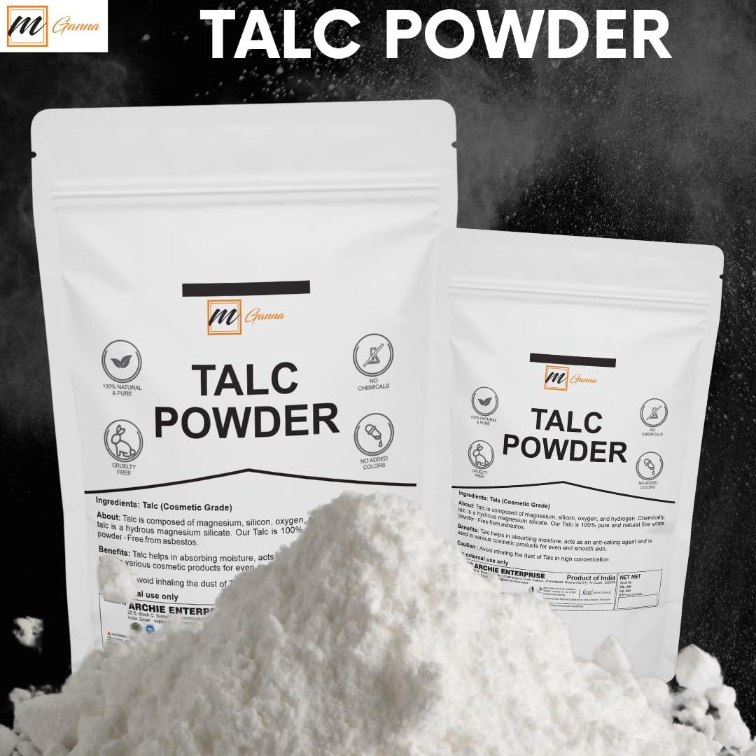 mGanna mGanna 100% Natural Talc Powder for Facial Make-up, Cosmetic Formulations, and Other Industrial Application 1 LBS / 454 GMS