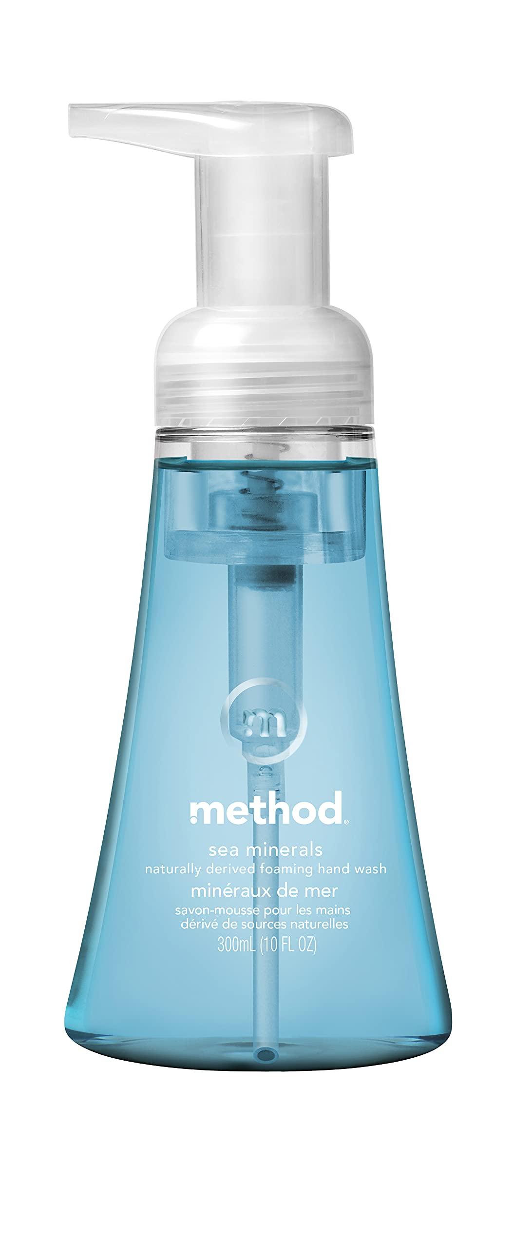 Method Method Foaming Hand Soap, Waterfall, Biodegradable Formula, 10 Fl Oz (Pack of 1) & Foaming Hand Soap, Sea Minerals,Biodegradable Formula, 10 Fl Oz (Pack of 1)