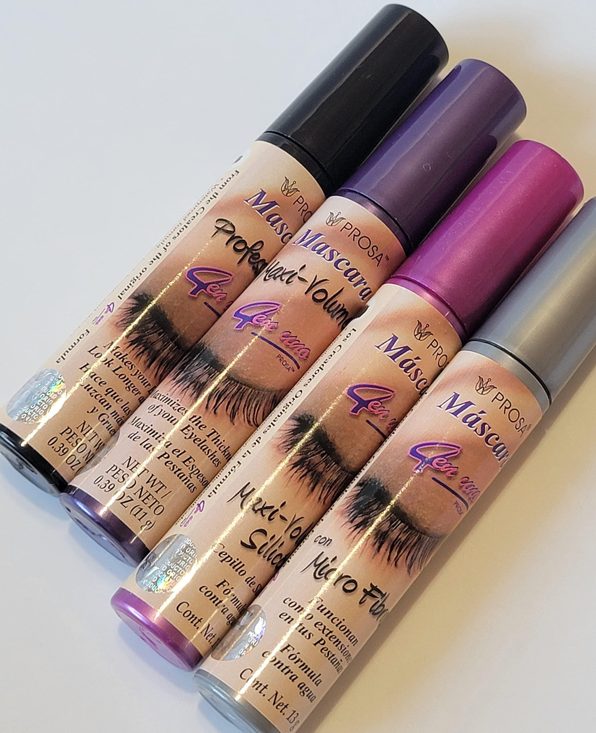 DEALPLUSDEAL DEALPLUSDEAL Mascara and Eyeliner Set - 5 Mascaras, 1 Eyeliner - Extra Volume, Curl, Length for Full Lashes - Intense Black Eye Makeup, 6 Pieces