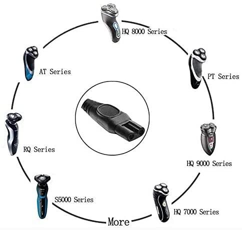 BestCH BestCH AC Adapter For Philips Norelco Senso Touch HQ8891 HQ8892 HQ8895,HQ9160XL,HQ9170XL HS8421 RQ1141, RQ1008 RQ1185CC, RQ1197CC RQ1250CC Shaver Charger Power Supply Cord Cable