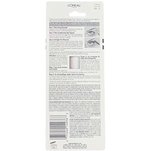 Revitalift Loreal Paris Double Extend Beauty Tubes Blackest Black Mascara -- 3 per case.