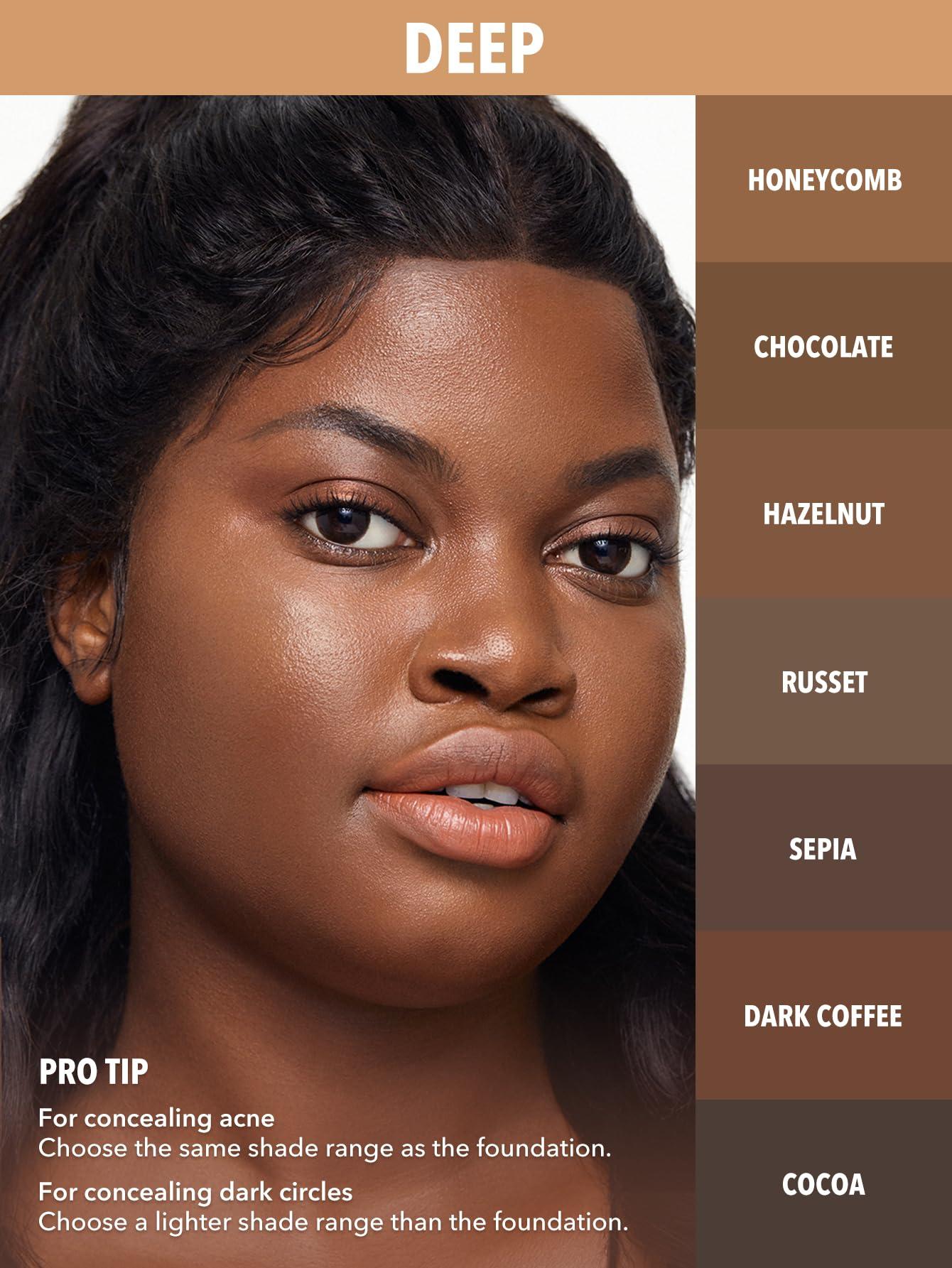 SHEGLAM SHEGLAM 12HR Full Coverage Concealer Matte Finish Concealer Stick for Under Eye and Dark Circles - Hazelnut