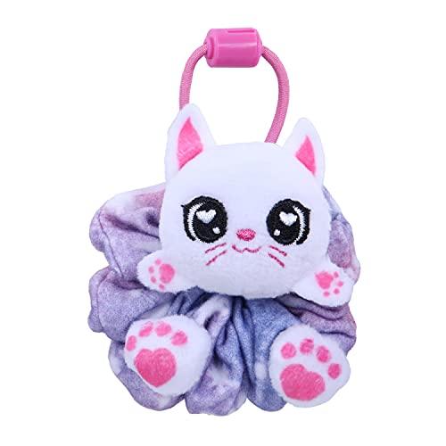 Scrunchmiez ScrunchMiez Single Surprise Pack, Magically transforms from Hair Scrunchie to Cute Plush Friend as Well as Backpack Clip. So Many Characters to Collect & wear.,(ID96524)