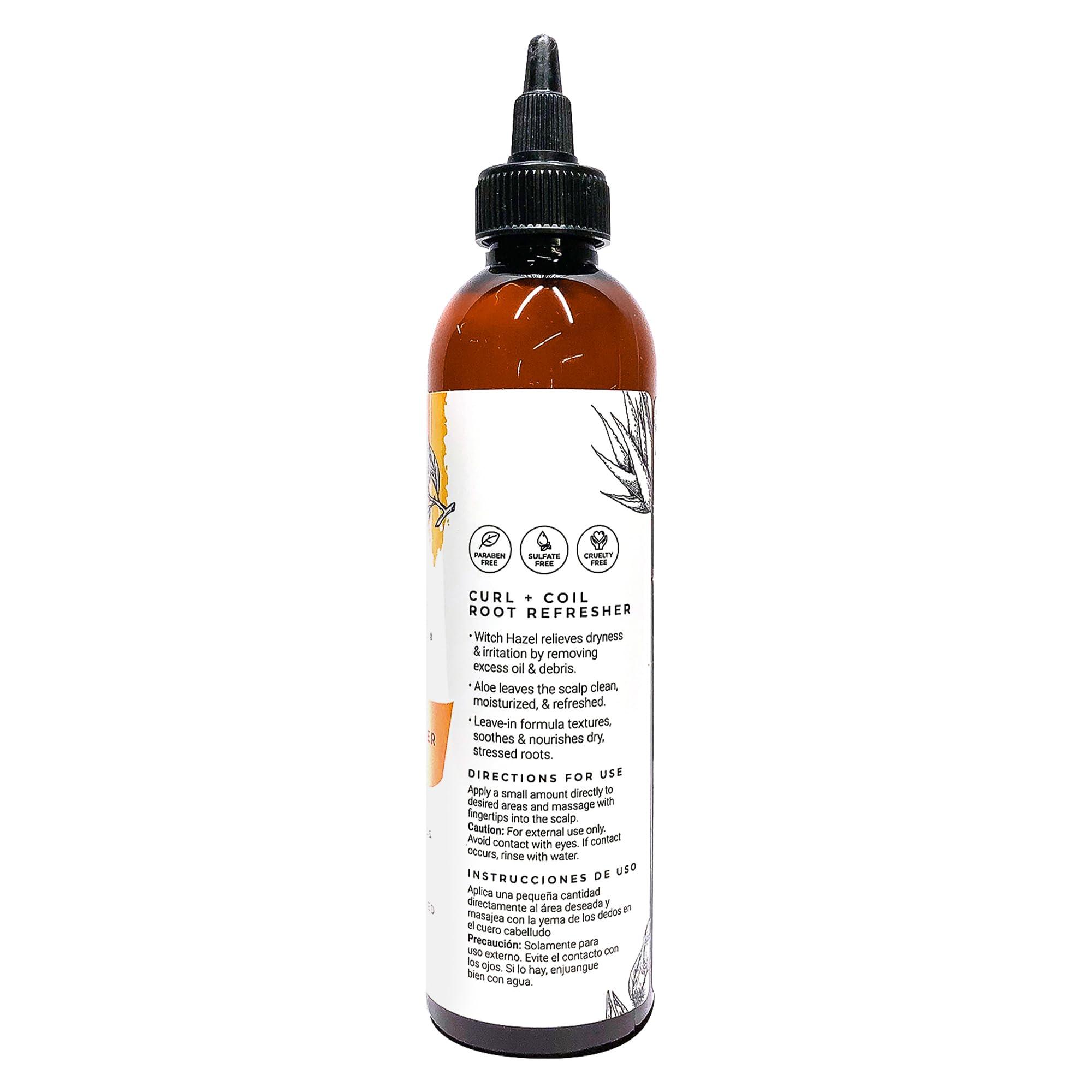 CIBU Cibu Curl + Coil Root Refresh - Nutrient Rich Tea Tree Oil - Moisturizing Hair and Scalp Oil for Dry Itchy Scalp - 8oz