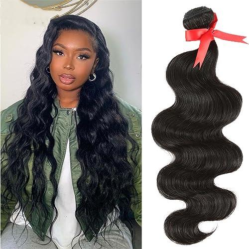 Youllyuu 30 Inch Human Hair Bundles For Women Body Wave Hair Extensions Natural Brazilian Single Bundles NATURAL 20 20 20#8A