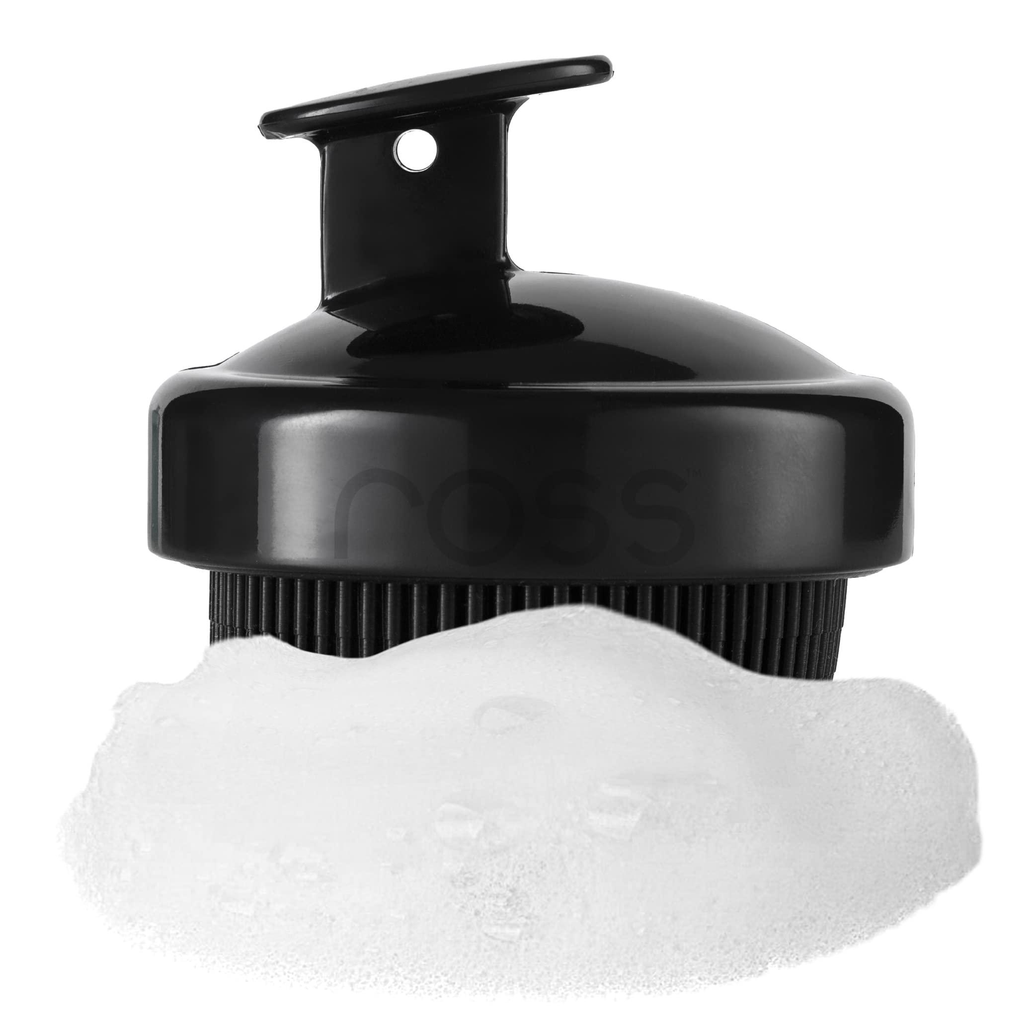 Ross Ross Bath & Shower Massager Body Brush with Soft Silicone Bristles (Black)