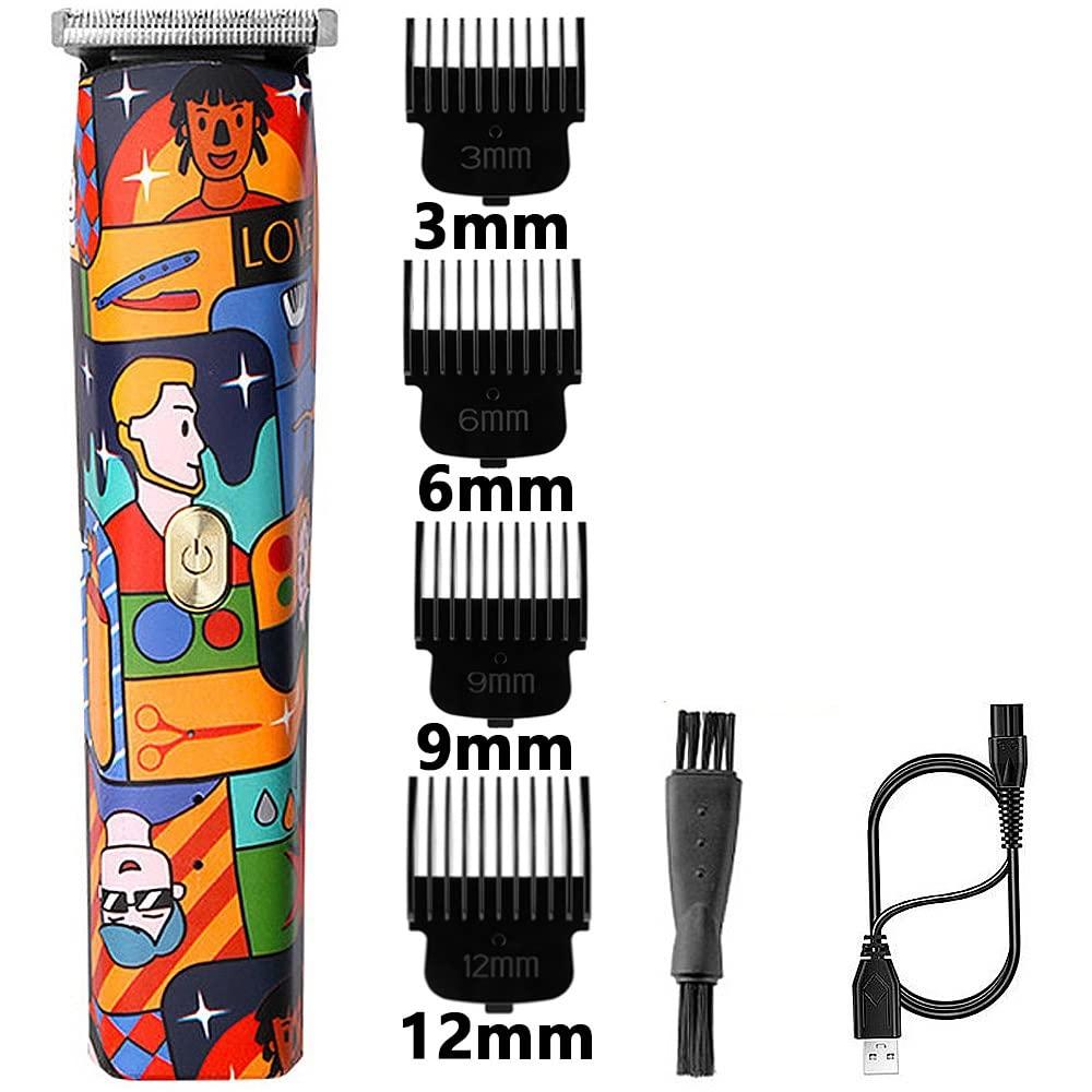 OPLLER OPLLER Hair Clippers,Beard Trimmer for Men, Cordless Graffiti Trimmer Men Zero Gapped Professional Hair Clipper Scrawl Finish Hair Cutting Machine