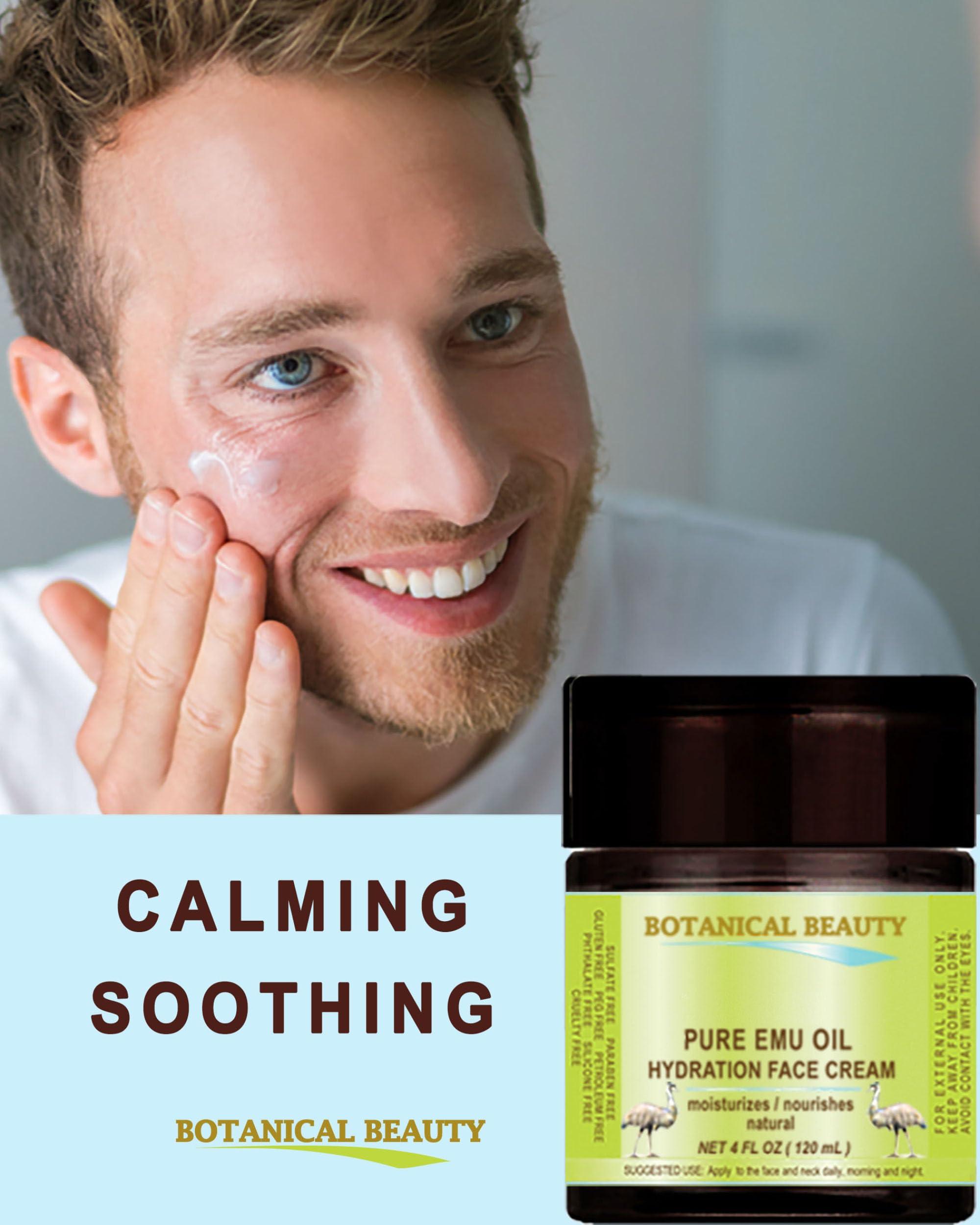 Botanical Beauty PURE EMU OIL HYDRATION FACE CREAM For Normal - Dry - Sensitive Skin. Moisturizing and Nourishing. 2 Fl. oz. - 60 ml by Botanical Beauty