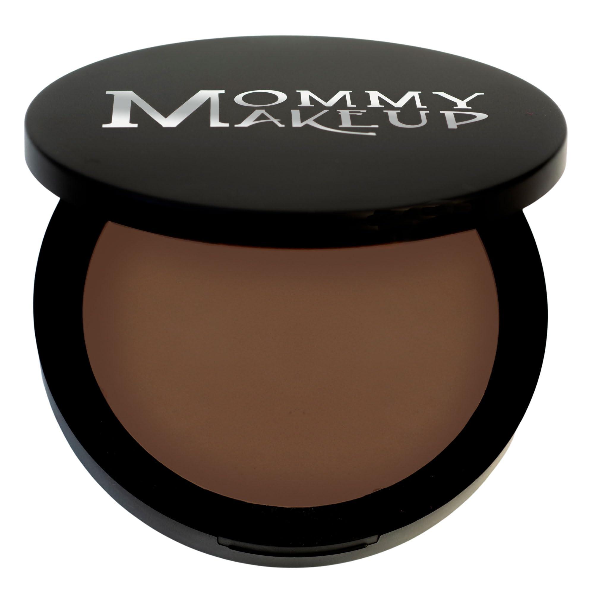 Mommy Makeup Mineral Dual Powder - 4-in-1 Pressed Mineral Foundation with SPF 15 for Flawless Glow - Oil-Free, Talc-Free, Gluten-Free, 0.45 oz (Coffee Break - Extra Dark) by Mommy Makeup