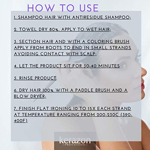 KERAZON KERAZON Brazilian Hair Botox Treatment For Blonde Hair + Sulfate Free and Sodium Free Shampoo & Conditioner KIT