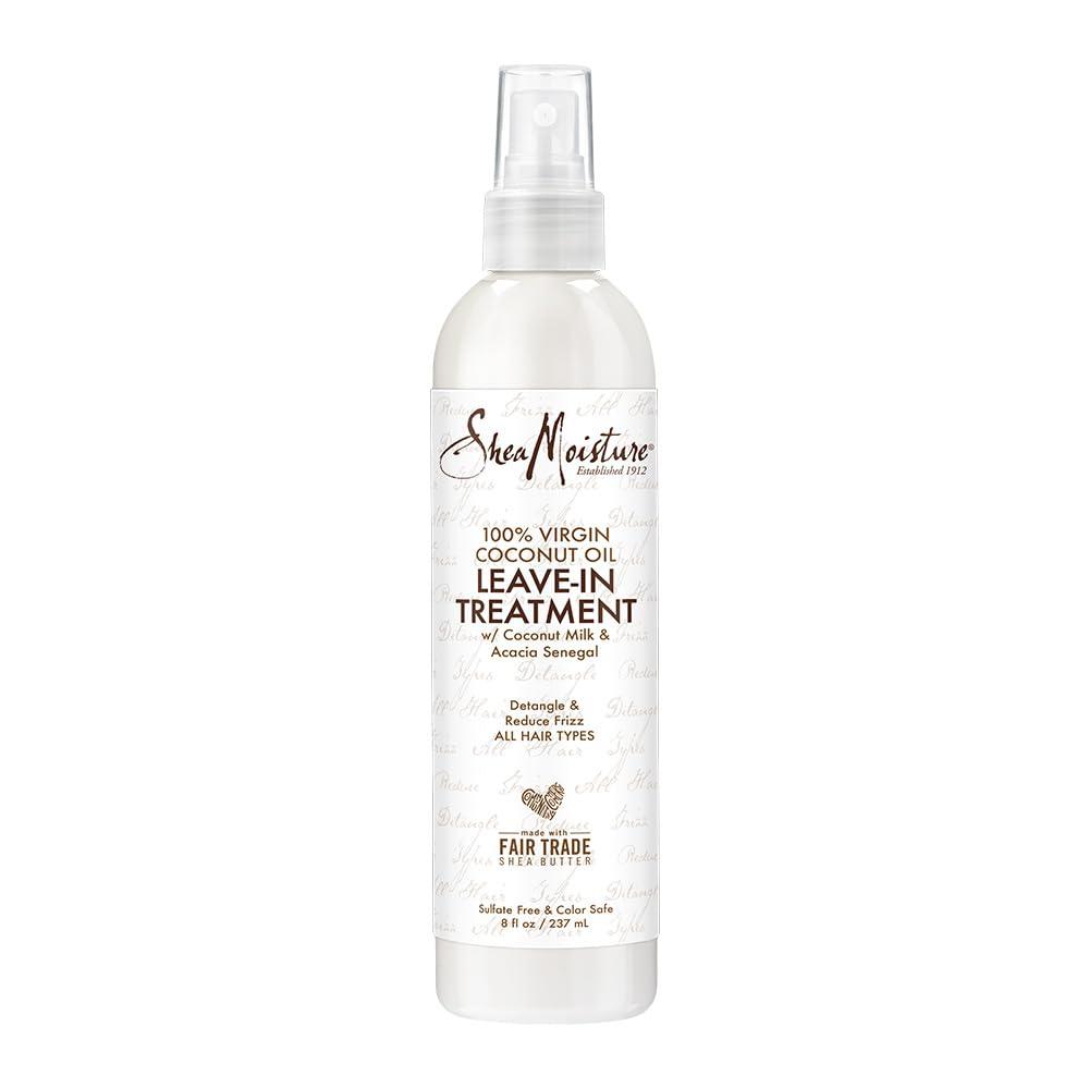 SheaMoisture SheaMoisture Virgin Coconut Oil Leave-In Treatment and Daily Hydrating Conditioner Bundle, 8 Ounce and 13 oz