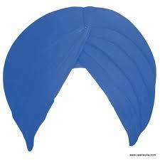 PLANET 007 Planet 007 Traditional Sikh Turban Pagri Punjabi Pagg Dastaar Punjabi Turban Dastar full voile 5 meter Royal Blue