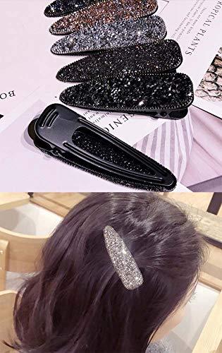 24station 2 Pcs Rhinestones Hair Clips Stylish Hair Clips Women Side Hair Clips #13
