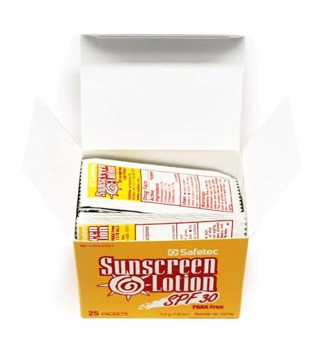 Safetec Safetec Sunscreen Lotion 1000 Packets SPF30+ and PABA-Free