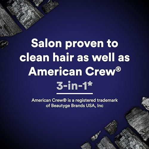 Suave Suave Men Shampoo Conditioner Bodywash 3 in 1 Charcoal &Warm Ginger to Cleanse and Nourish Hair and Skin, 40 oz Pack of 3