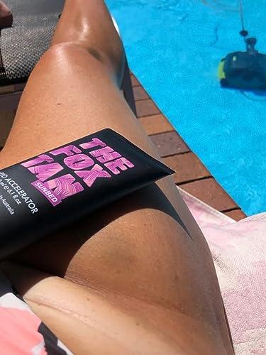 THE FOX TAN The Fox Tan Rapid Accelerator, Accelerator Lotion For Sunbed Tanning, Creates Darker, Faster & Long-Lasting Tans, Vegan & Cruelty-Free, 180mL