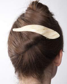 Ficcare Ficcare Maximas Hair Clip Black with Silver, Small 3.5"