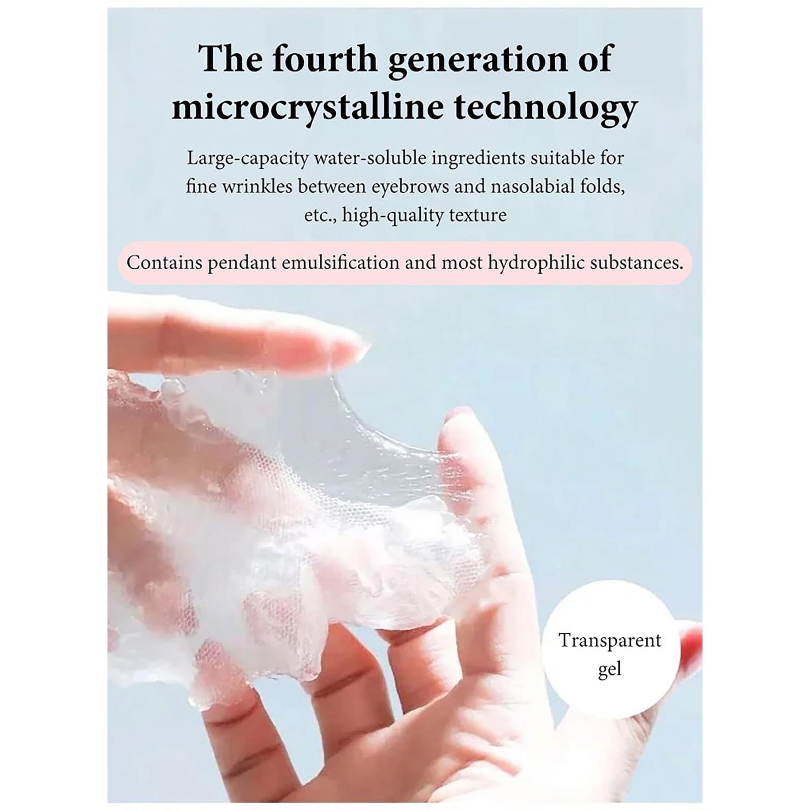 AAVEDA Microcrystalline Nasolabial Folds Removal Mask, Microcrystalline Eye Pattern Wrinkle Remover Patch, Face Wrinkle Removal Lift Mask,For Reduce Fine Lines (2box10pcs)