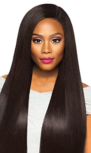 Outre Outre Human Hair Blend Weave Premium Purple Pack Brazilian Boutique Virgin Sleek Pressed 18", 20", 22"+Free Closure (DR30)