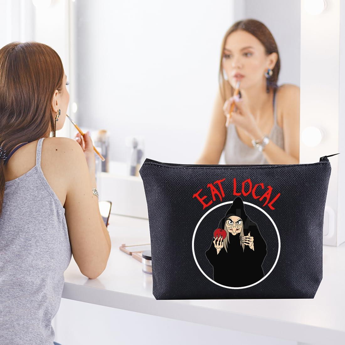 CENWA CENWA Poisoned Apple Makeup Pouch Bag Poison Apple Cartoon Movie Gift Poison Villains Inspired Gift (local B)