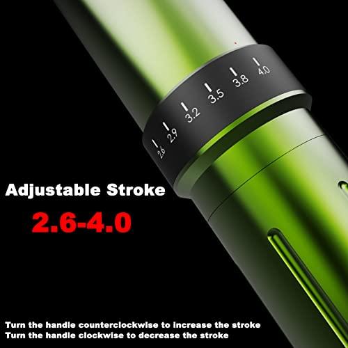 BIGWASP BRONC Max Tattoo Machine Rotary Pen (Black) & BIGWASP (4th Gen) 50pcs Assorted #10 RL