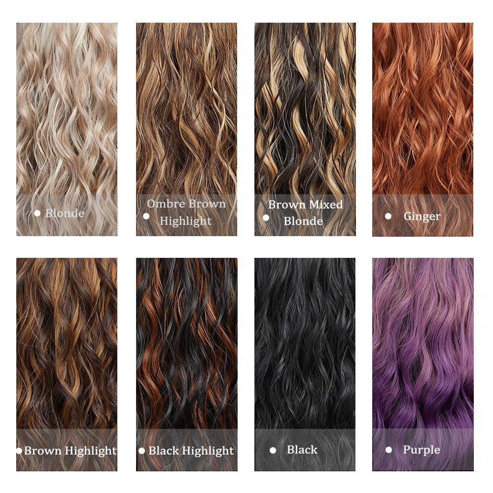 Haoland Short Black Hair Wig,Shoulder Length Bob Curly Wavy Black Wig With Bangs for Women, Charming Heat-resistant Synthetic Hair Wigs for Date Daily Use