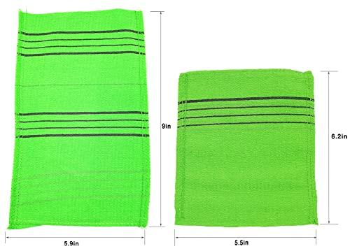 TTAETAOL Korean Exfoliating Bath Washcloth Italy Towel Exfoliating Scrub Bath Mitten (Italy towel set)