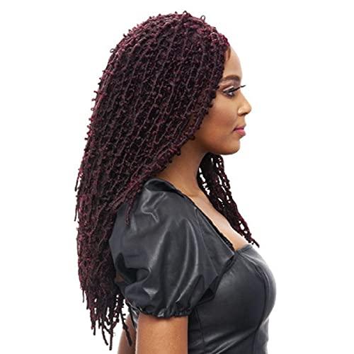 VANESSA VANESSA Tops Lace Front Butter Fly Loc Hand Braided Stylish and Signature Synthetic Hair Wig - TB BFLY BRAID (1B)