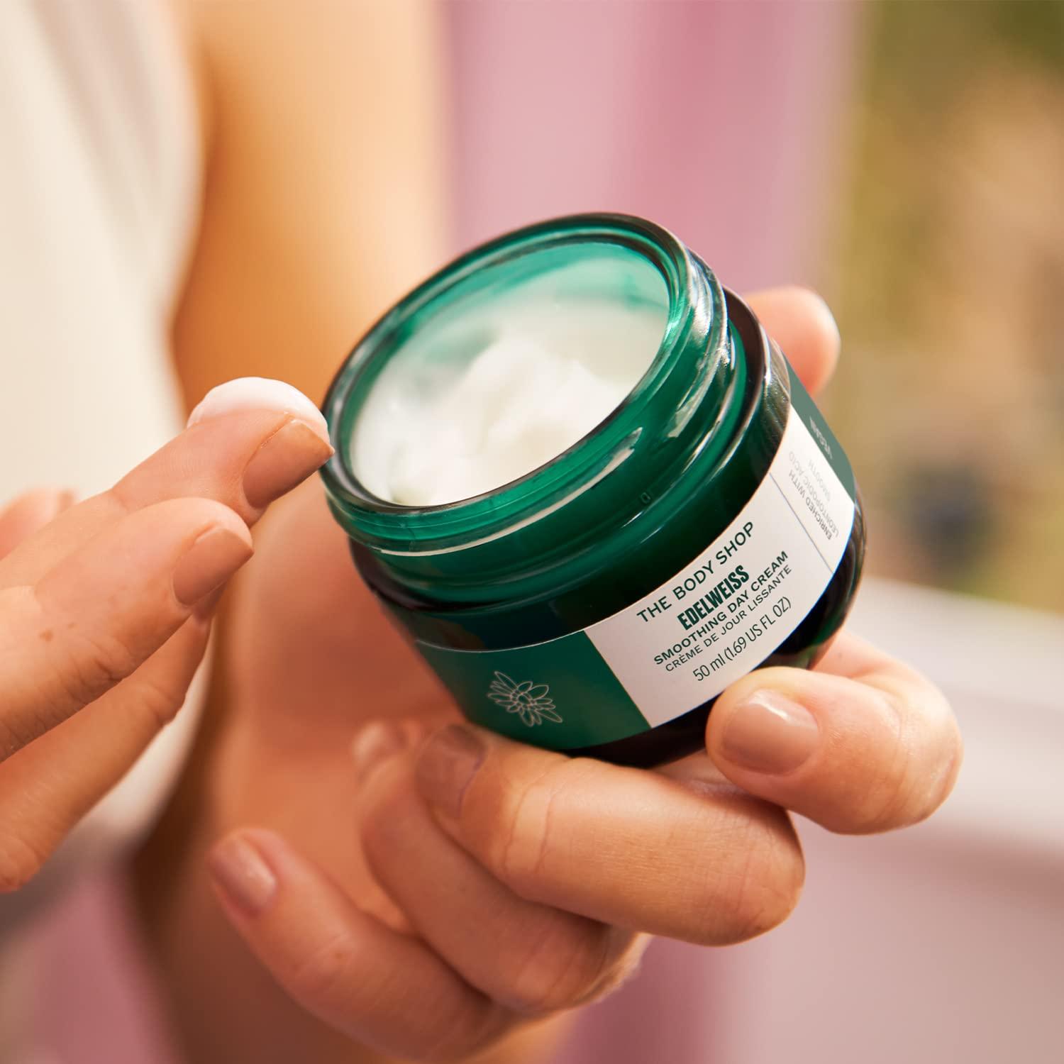 The Body Shop The Body Shop Edelweiss Smoothing Day Cream For Smoother Looking Skin Vegan 50ml