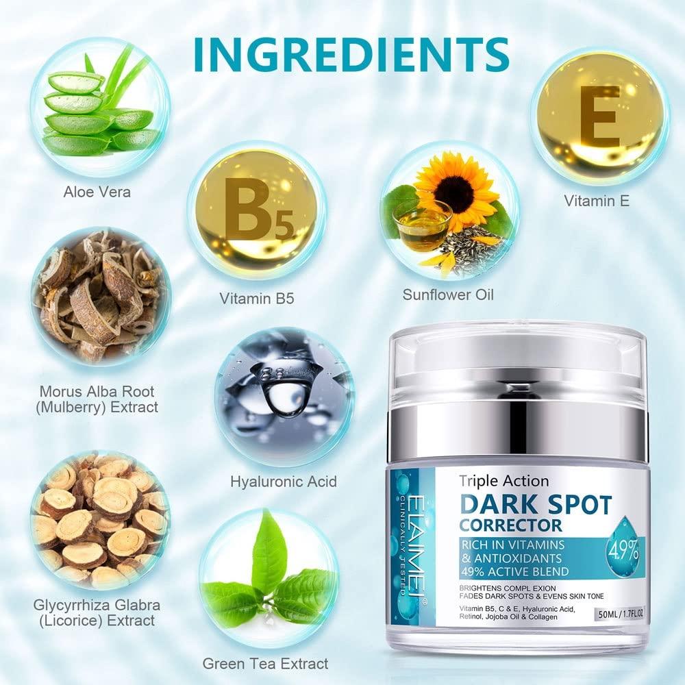 SWETIYOU Dark Spot Remover for Face, Fast-Acting Dark Spot Corrector Remover for Face and body Hyperpigmentation, Fades Melasma, Freckle, Sun Spots, Evens Skin Tone, Age Spot Remover for Women Men