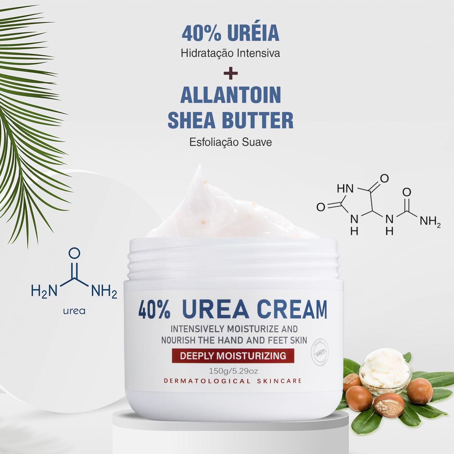 OUKEYA OUKEYA Urea Cream 40 Percent, Urea Foot Cream for Dry Cracked, 40 per Urea Lotion for Feet Maximum Strength (2 Packs)