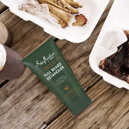 SheaMoisture Shea Moisture Mens Full Beard Detangler, All Natural ingredients, Maracuja Oil & Shea Butter, Soften Hair & Ease Out Knots for a Scuff-Free Beard, 4 Ounce