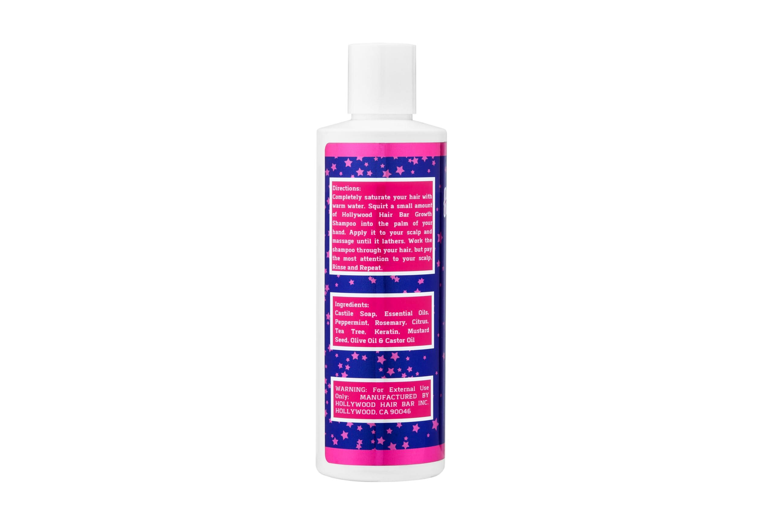 Hollywood Hair Bar Hollywood Hair Bar Growth Shampoo - Infused with Herbal Supplements, Everyday use, 8oz