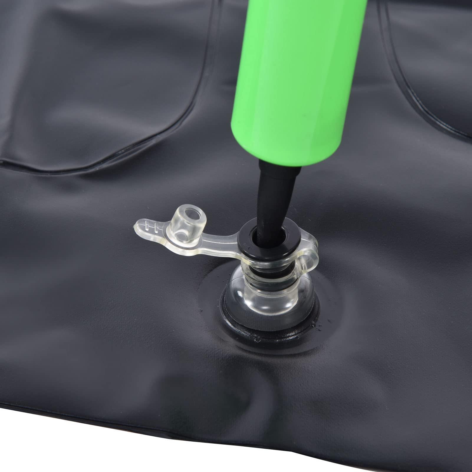 Pilipane Inflatable Hair Washing Basin for Sink at Home , Portable Shampoo Bowl , Hair Washing Basin for Bedridden , Disabled , Injured , Wheelchair Person at Bedside and Kitchen Sink Use(Black)