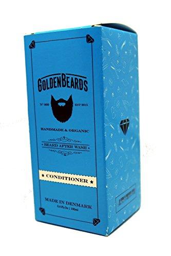GOLDEN BEARDS Organic Beard Conditioner (100ml) -Golden Beards- Moisturise your beard and skin, - Stop itching beard - the best Conditioner for your beard. 100% Guaranteed