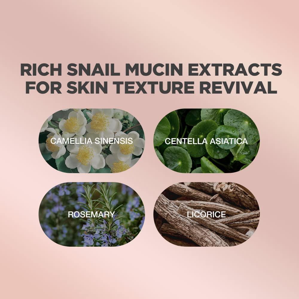 PROOT Snail Mucin Mask | Advanced Snail Mucin Mask | Snail Mucin 96% Concentrate Essence | Snail Mucin Mask with High Concentrate of Snail Secretion Filtrate | Snail Mask with Natural and Innovative Skin Rejuvenating Complex | Korean Snail Mucin Mask with