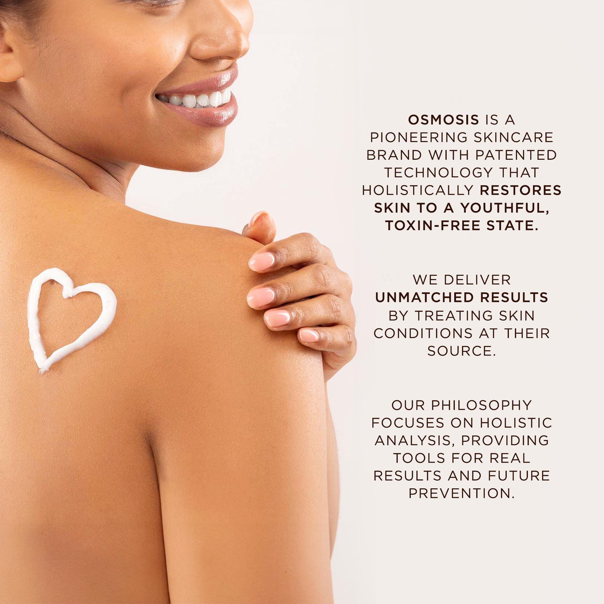 OSMOSIS OSMOSIS Facial Moisturizer and Serum Kit, HYDRATE (1.69oz) Plumping Facial Moisturizer with Shea Butter, CORRECT (1oz) Preventative Retinal Facial Serum Collagen Booster