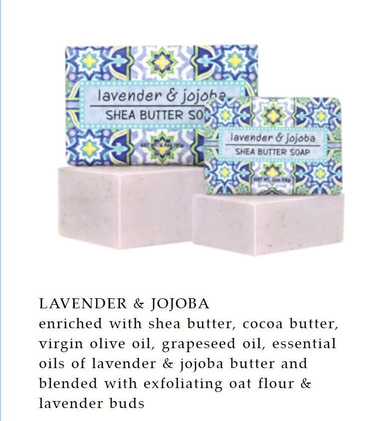 Greenwich Bay Trading Company Greenwich Bay Trading Co., Lavender and Jojoba Shea Butter Soap, Set of 3 Bars, 6.4 Ounces Each