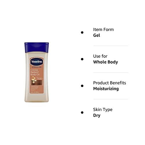 Vaseline Vaseline Intensive Care Body Gel Oil, Cocoa Radiant, 6.8 oz