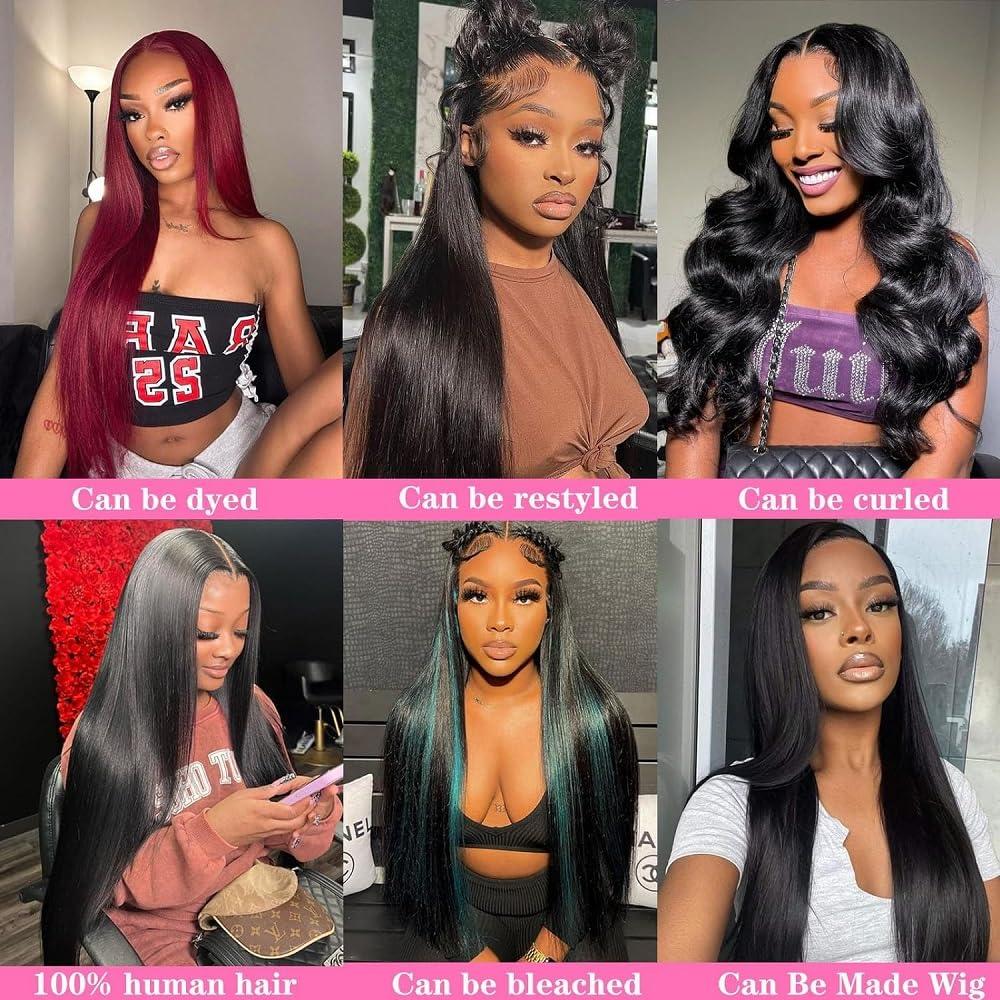 Wowqueen Beauty 10A Straight Single Bundles Human Hair 10 Inch Brazilian Straight Human Hair Bundles 100% Unprocessed Virgin Weave Bundles Human Hair 1 One Bundle Natural Black Color